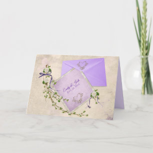 personalisierte Hochzeitskarte mit inspirierendem  Karte