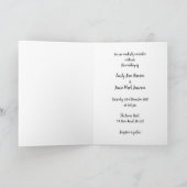 Personalisierte Hochzeitskuchen Einladung (Innenseite)
