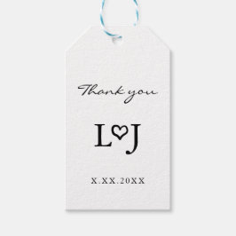 Personalisierte Hochzeitsmarken Geschenkanhänger