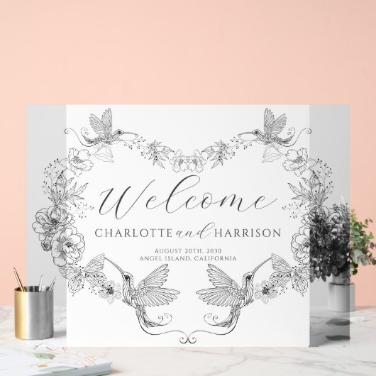 Personalisierte Hochzeitsmonogramm Acrylschild (Hochzeit)