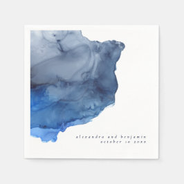 Personalisierte Hochzeitsnacht Abstrakt-modern Serviette