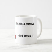 Personalisierte Hochzeitspaare Tasse (VorderseiteRechts)