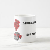 Personalisierte Hochzeitspaare Tasse (Mittel)