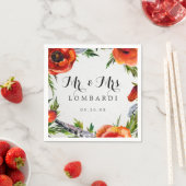 Personalisierte Hochzeitspapiere Napkin Serviette (Beispiel)