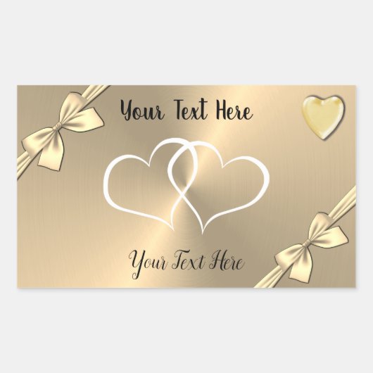 Personalisierte Hochzeitspartei bevorzugt Sticker (Vorderseite)