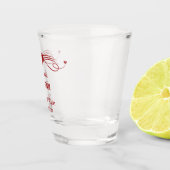 Personalisierte Hochzeitsparty-Brille Schnapsglas (Rechts)
