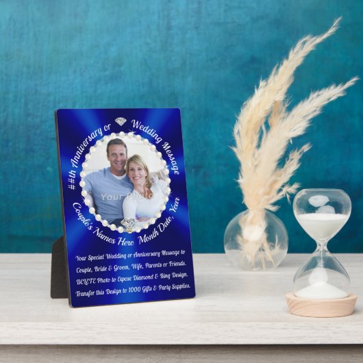 Personalisierte Hochzeitspenden oder Hochzeiten Fotoplatte (Seite)