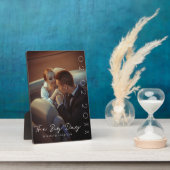 Personalisierte Hochzeitsplatz Foto | Der große Ta Fotoplatte (Seite)