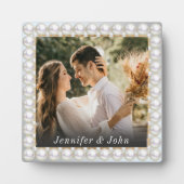 Personalisierte Hochzeitsplatz Foto Fotoplatte (Vorderseite)