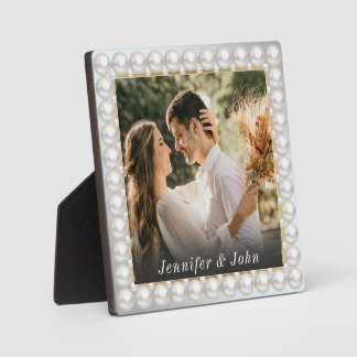 Personalisierte Hochzeitsplatz Foto Fotoplatte