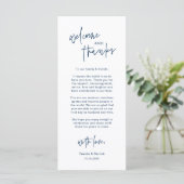 Personalisierte Hochzeitsplatz-Karten Dankeschön-K Programm (Stehend Vorderseite)