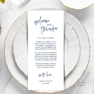 Personalisierte Hochzeitsplatz-Karten Dankeschön-K Programm