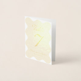 Personalisierte Hochzeitsplatzkarten  Folienkarte