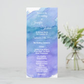 Personalisierte Hochzeitsprogramme für Wasserfarbe Programm (Stehend Vorderseite)