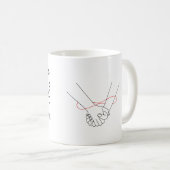 Personalisierte Hochzeitsreise-Camping-Tasse, Gesc Kaffeetasse (VorderseiteRechts)