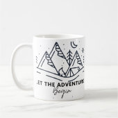 Personalisierte Hochzeitsreise-Camping-Tasse, Gesc Kaffeetasse (Links)