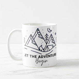 Personalisierte Hochzeitsreise-Camping-Tasse, Gesc Kaffeetasse