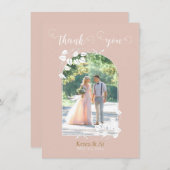 Personalisierte Hochzeitsreise Dankeschön-Karte Dankeskarte (Vorne/Hinten)