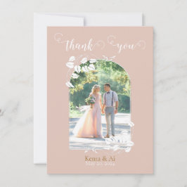 Personalisierte Hochzeitsreise Dankeschön-Karte Dankeskarte