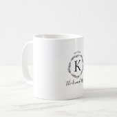 Personalisierte Hochzeitsreise-Tasse, Hochzeitsges Kaffeetasse (Vorderseite Links)