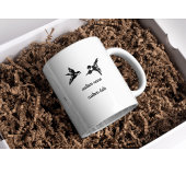 Personalisierte Hochzeitsstiftung Camping Tasse, E Kaffeetasse