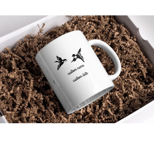 Personalisierte Hochzeitsstiftung Camping Tasse, E Kaffeetasse
