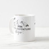 Personalisierte Hochzeitsstiftung Camping Tasse, E Kaffeetasse (Vorderseite Links)