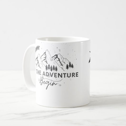 Personalisierte Hochzeitsstiftung Camping Tasse, E Kaffeetasse (Vorderseite Links)