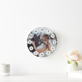 Personalisierte Hochzeitsstimmen Runde Wanduhr (Zuhause)
