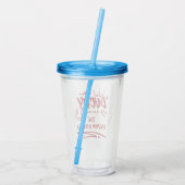 Personalisierte Hochzeitssuite Acryltrinkbecher (Rückseite)