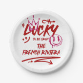 Personalisierte Hochzeitssuite Pappteller (Vorderseite)