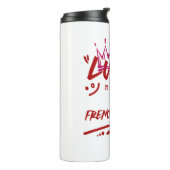 Personalisierte Hochzeitssuite Thermosbecher (Nach links gedreht)