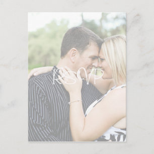 Personalisierte Hochzeitsszenario mit Foto Einladungspostkarte