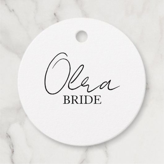 Personalisierte Hochzeitstag | Bridesmaids Geschen Geschenkanhänger (Vorderseite)