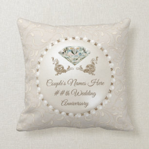 Personalisierte Hochzeitstag-Cushions, Kissen