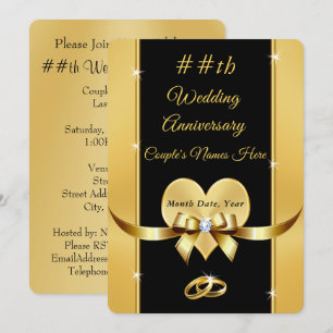 Personalisierte Hochzeitstag-Einladungen Einladung