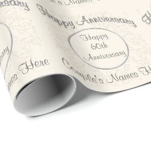 Personalisierte Hochzeitstags-Geschenkverpackung f Geschenkpapier