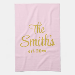 Personalisierte Hochzeitstagsgeschenke Neuvermählt Geschirrtuch