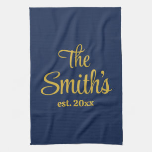 Personalisierte Hochzeitstagsgeschenke Neuvermählt Geschirrtuch