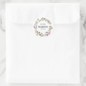 Personalisierte Hochzeitsticker Runder Aufkleber (Tasche)