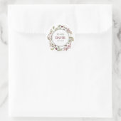 Personalisierte Hochzeitsticker Runder Aufkleber (Tasche)