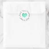 Personalisierte Hochzeitsticker Runder Aufkleber (Tasche)