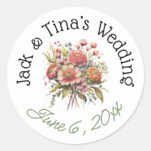 Personalisierte Hochzeitsticker