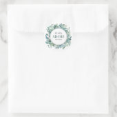 Personalisierte Hochzeitsticker Runder Aufkleber (Tasche)