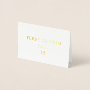 Personalisierte Hochzeitstischkarten Tisch Namenss Folienkarte
