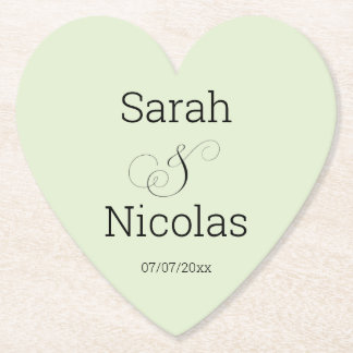 Personalisierte Hochzeitsuntersetzer minimalist Untersetzer