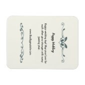 personalisierte Hochzeitswelcom Magnet (Horizontal)