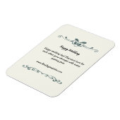 personalisierte Hochzeitswelcom Magnet (Linke Seite)