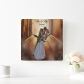 Personalisierte Hochzeitszeit Foto Uhr (Zuhause)