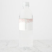 Personalisierte Hochzeitwasserflasche Wasserflaschenetikett (Rückseite)
